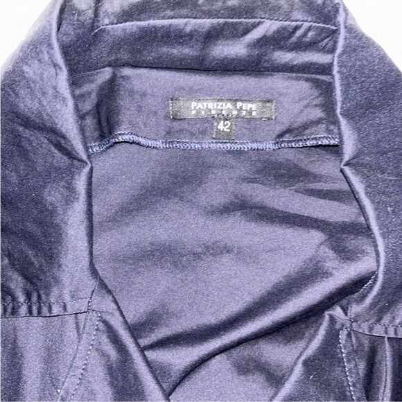 Patrizia Pepe Top Navy Blue Military Blazer Top Gold Buttons Size IT 42 US S EUC - Picture 6 of 16